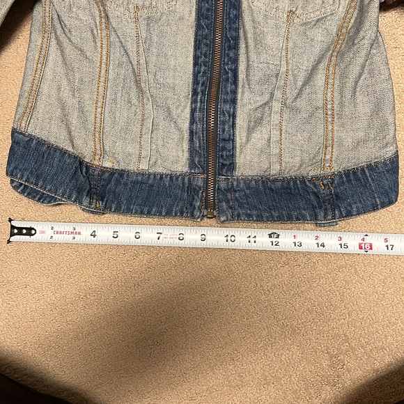 Cabi crop reversible Jean jacket - Picture 5 of 7